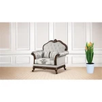 Pemberly Row Traditional Button Tufted Chair Made With Wood In White New. Price: $880.81.