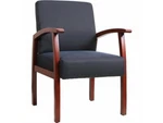 Lorell Guest Chairs 24"X25"X35-1/2" Midnight Blue/cherry Frame 68553 New. Price: $344.99.