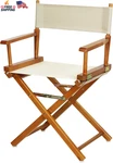 Casual Home 18" Director's Chair Honey Oak Frame With Wheat Canvas New. Price: $77.37.