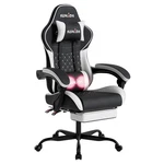 Gaming Chair Massage Lumbar Support Swivel Height Adjustable Headrest Backrest New. Price: $73.99.