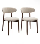 Colamy Wooden Dining Chairs Set Of 2, Modern Fabric Upholstered Kitchen New. Price: $129.95.