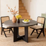 Megachoice Round Dining Table 43.3 X 30.7 Inches, Black New. Price: $196.12.