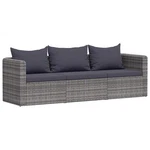 Modular Grey Poly Rattan Outdoor Sofa Set Vidaxl New. Price: $214.99.