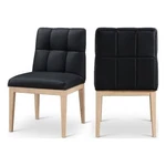 Meridian Furniture Adrian Black Vegan Leather Dining Side Chair (set Of 2) New. Price: $386.91.
