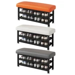 2 Tier Shoe Bench Cushion Storage Rack Footstool Home S/m/l/xl New. Price: $33.99.
