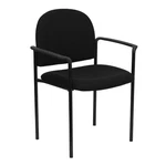 Flash Furniture Stackable Side Guest Chair In Black With Arms New. Price: $83.89.