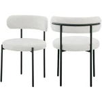 Meridian Furniture Beacon Cream Boucle Fabric Dining Chair New. Price: $334.05.