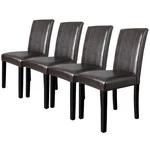 Set Of 4 Comfort Leather Dining Room Kitchen Chairs Seating Backrest Furniture New. Price: $156.17.