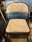 Meco Sudden Comfort Deluxe Metal Fabric Padded Folding Chair, Black (4 Pack) Used. Price: $100.00.