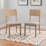 Linon Jordan Wood Set Of Two Dining Chairs Washed Gray New. Price: $155.99.