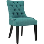 Modway Regent 20.5" Tufted Fabric And Solid Wood Dining Chair Teal Blue New. Price: $179.11.
