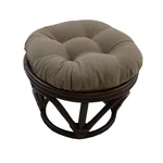 Rattan Footstool With Twill Cushion New. Price: $69.88.