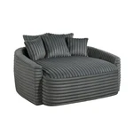 Grey Corduroy Oversized Usb Chaise Lounge Loveseat Pillow Living Room Furniture New. Price: $1199.00.