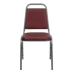 Flash Furniture Hercules Banquet Stacking Chair Burgundy And Silver New. Price: $115.86.