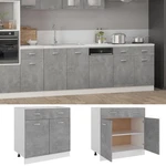 Bottom Cabinet Kitchen Cupboard Storage Shelf Sonoma Oak Engineered Wood Vidaxl New. Price: $144.99.