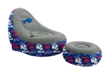 Tonal Logo Repeat Trim Inflatable Chair & Ottoman Buffalo Bills New. Price: $53.18.