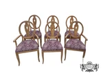 Vtg. Set Of Six Ethan Allen Shield Back Transitional Style Dining Chairs Used. Price: $899.00.