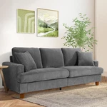 87" Corduroy SOFA,3 Seater Extra Deep Seats,neche Comfy Upholstered Couch New. Price: $458.98.