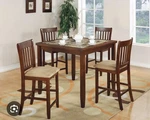 Coaster Fine Furniture Piece Square Dining Set Table Chairs Brown 150430 New. Price: $186.00.