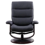 Parker Living Knight Fabric Manual Reclining Swivel Chair And Ottoman Black New. Price: $763.20.
