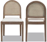 Jennifer Taylor Home Panama 18.5" Cane Rattan Side Dining Chair, Set Of 2 New. Price: $833.11.