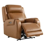 Chita Genuine Leather Power Recliner, Wall Hugger W/ Headrest, Usb/type-c New. Price: $524.99.