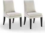 Set Of 2 Modern Upholstered Armless Dining Chairs For Kitchen & Living Room New. Price: $339.99.