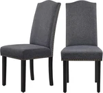 Yaheetech Dining Chairs Set Of 2 Modern Fabric Upholstered Room W/ New. Price: $153.39.