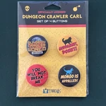 Dungeon Crawler Carl Pins 4 Button Set - Exclusive From Barnes & Noble New. Price: $35.00.