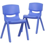 Flash Furniture Whitney Pack Blue Plastic Stackable School Chair With 13.25" New. Price: $103.33.