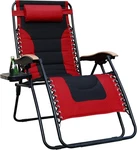 Oversized Zero Gravity Chair Phi Villa Red 350 Pound Capacity Lounge New. Price: $113.99.
