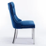 High-end Tufted Solid Wood Contemporary Velvet Upholstered Dining Chair With Chr New. Price: $193.36.
