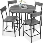 Best Choice Products 5-PIECE Round Counter Height Dining Set W/ 4 Chairs New. Price: $199.99.