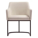 Manhattan Comfort Serena Dining Armchair With Steel Frame Cream New. Price: $341.02.