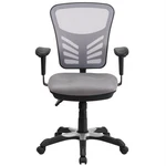 Flash Furniture Nicholas Mid Back Mesh Swivel Office Chair In Gray New. Price: $202.72.