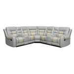 Pemberly Row Manual Recliner Sectional Sofa Set Pu Leather L-shaped Couch Beige New. Price: $1419.11.