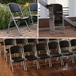Lifetime Commercial Grade Folding Chairs, 4 Pack, Black/silver New. Price: $227.90.