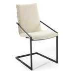 Modway Pitch 20.5" Fabric And Stainless Steel Dining Armchair Black/beige New. Price: $199.99.