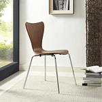 Modway Ernie Dining Side Chair Walnut New. Price: $74.00.