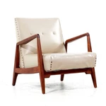 Jens Risom Mid Century Model U430 Walnut Lounge Chair Used. Price: $3895.00.
