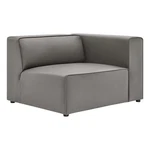Modway Mingle Modern Faux Leather Right-arm Chair Gray Finish New. Price: $619.78.