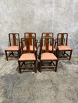 Stunning 19TH C. George Ii Style Dining Chairs Set Of 6 2 Arm 4 Side Sturdy! Used. Price: $3000.00.