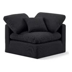Bowery Hill Contemporary Linen Durable Fabric Corner Chair Black New. Price: $732.58.