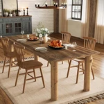 63 Inch Solid Dining Table For People Farmhouse Wooden Kitchen New. Price: $249.99.