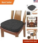 Elegant U-shaped Dining Chair Cushion With Adjustable Ties & High Density Foam New. Price: $33.11.