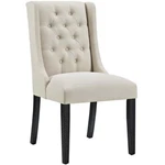 Modway Baronet 19.5" Button Tufted Polyester Fabric Dining Chair Beige New. Price: $169.08.