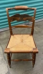 Ethan Allen Vintage Signed Stenciled Hitchcock Eagle Back Side Hall Accent Chair Used. Price: $210.00.