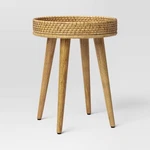 Round Natural Woven Accent Table (fa) - Threshold Open. Price: $46.74.