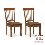 Signature Design By Ashley Berringer Dining Chairs Set Of 2, Light Brown New. Price: $180.25.