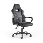 Staples Emerge Vector Gaming Chair Black Gray Faux Leather Swivel Freeship New. Price: $60.00.